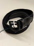Equestro Elastic Riem met Zwart Logoed Buckle Riemen - Maddelin Equestrian Equestro