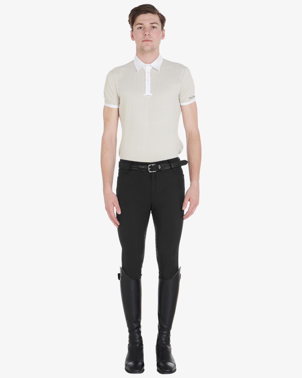 Equestro Heren Aria Slim Fit Full Grip Rijbroek Heren Rijbroeken - Maddelin Equestrian Equestro