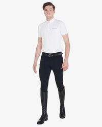 Equestro Heren Slim Fit Zomer Rijbroek Knie Grip Heren Rijbroeken - Maddelin Equestrian Equestro