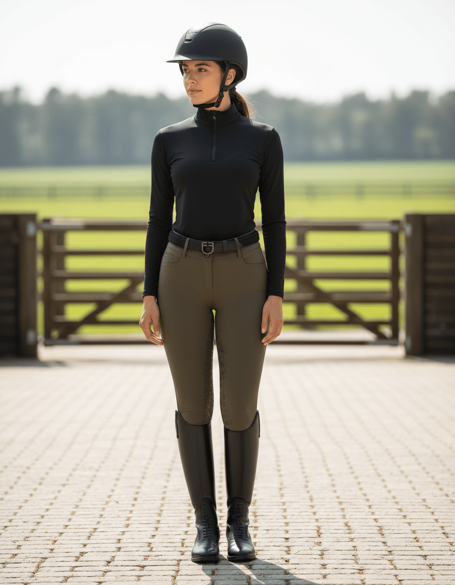 Equestro High - waisted full grip Rijbroek Dames Rijbroeken - Maddelin Equestrian Equestro