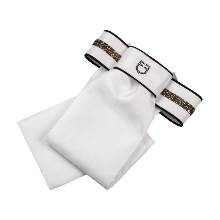 Equestro Impero plastron Wit/Zwart Wedstrijd Accessoires - Maddelin Equestrian Equestro