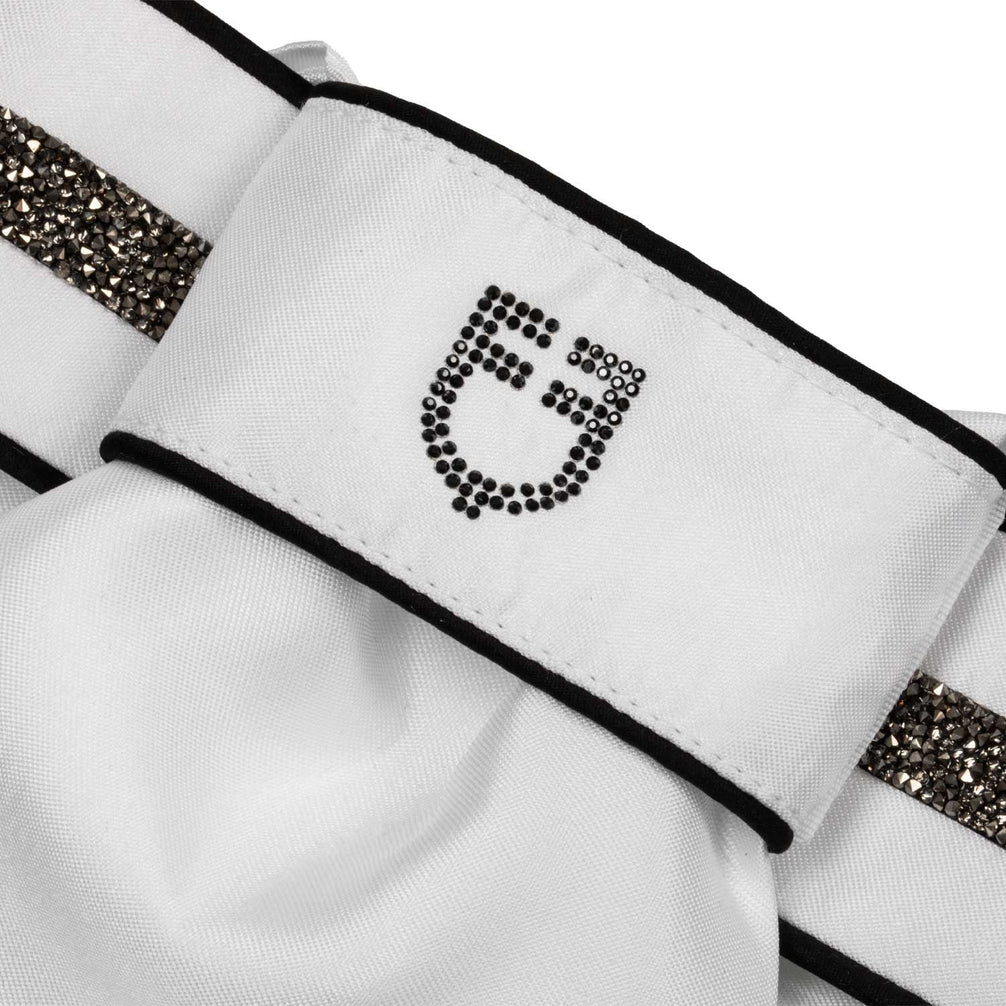 Equestro Impero plastron Wit/Zwart Wedstrijd Accessoires - Maddelin Equestrian Equestro