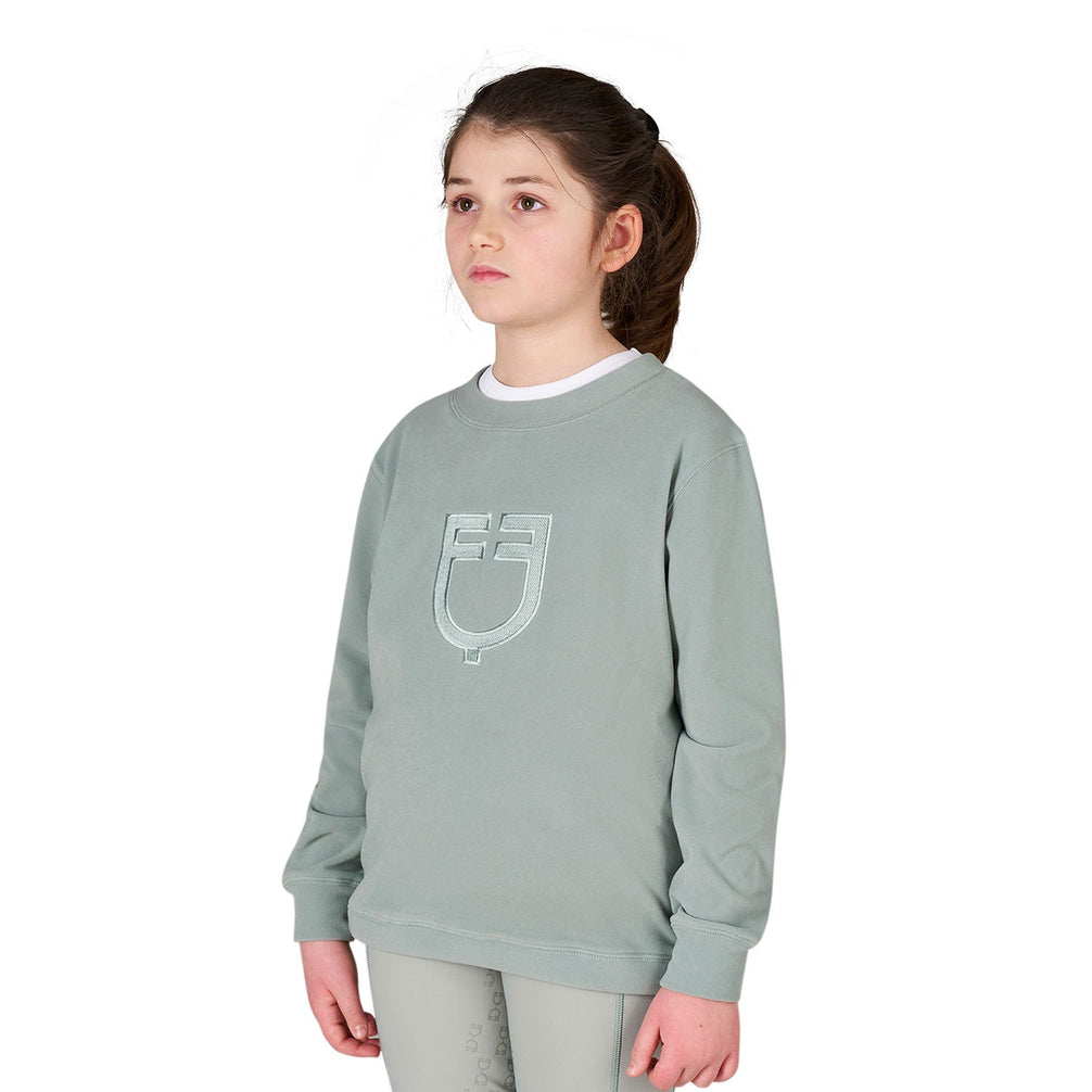 Equestro Kids Unisex Fleece Sweater met Ronde Hals Kids Truien & Shirts - Maddelin Equestrian