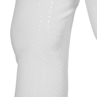 Equestro Rijbroek Hoge Taille Full Grip Strass Logo Dames Dames Rijbroeken - Maddelin Equestrian Equestro