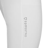 Equestro Rijbroek Hoge Taille Full Grip Strass Logo Dames Dames Rijbroeken - Maddelin Equestrian Equestro