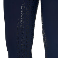 Equestro Rijbroek Hoge Taille Full Grip Strass Logo Dames Dames Rijbroeken - Maddelin Equestrian Equestro
