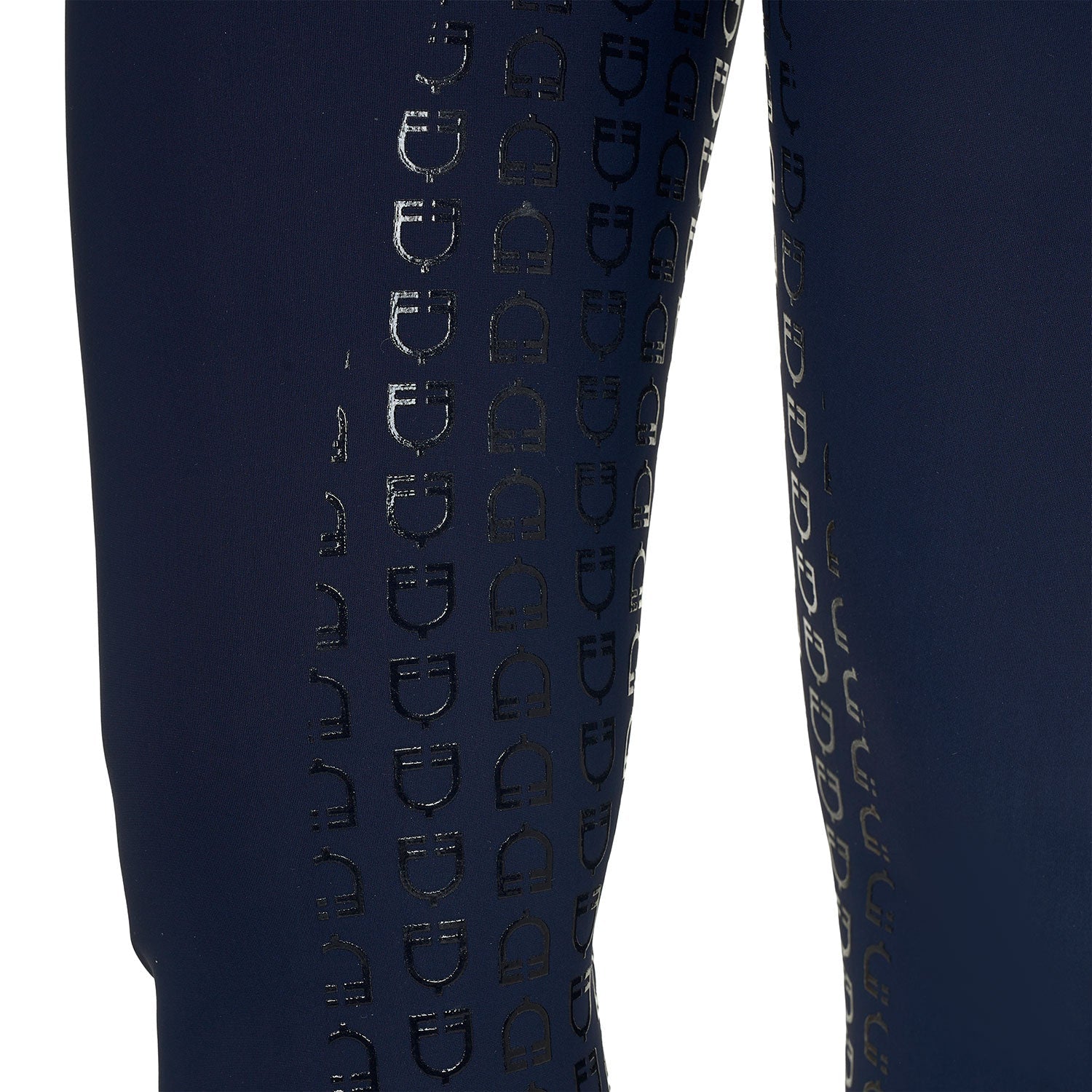 Equestro Rijbroek Hoge Taille Full Grip Strass Logo Dames Dames Rijbroeken - Maddelin Equestrian Equestro
