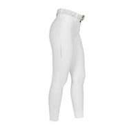 Equestro Rijbroek Hoge Taille Full Grip Strass Logo Dames Dames Rijbroeken - Maddelin Equestrian Equestro