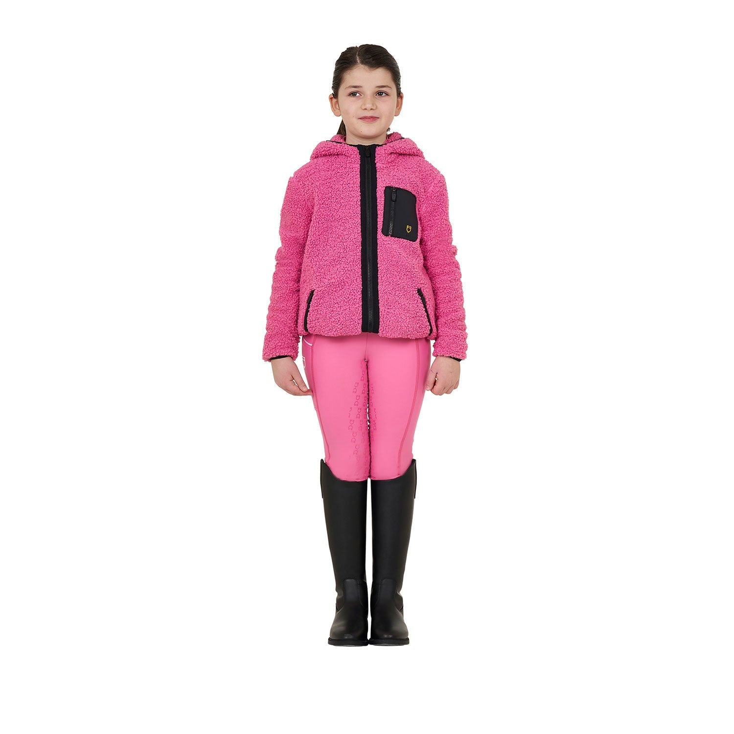 Equestro Teddy Zip Jas met Kap Kids Kids - Maddelin Equestrian Equestro