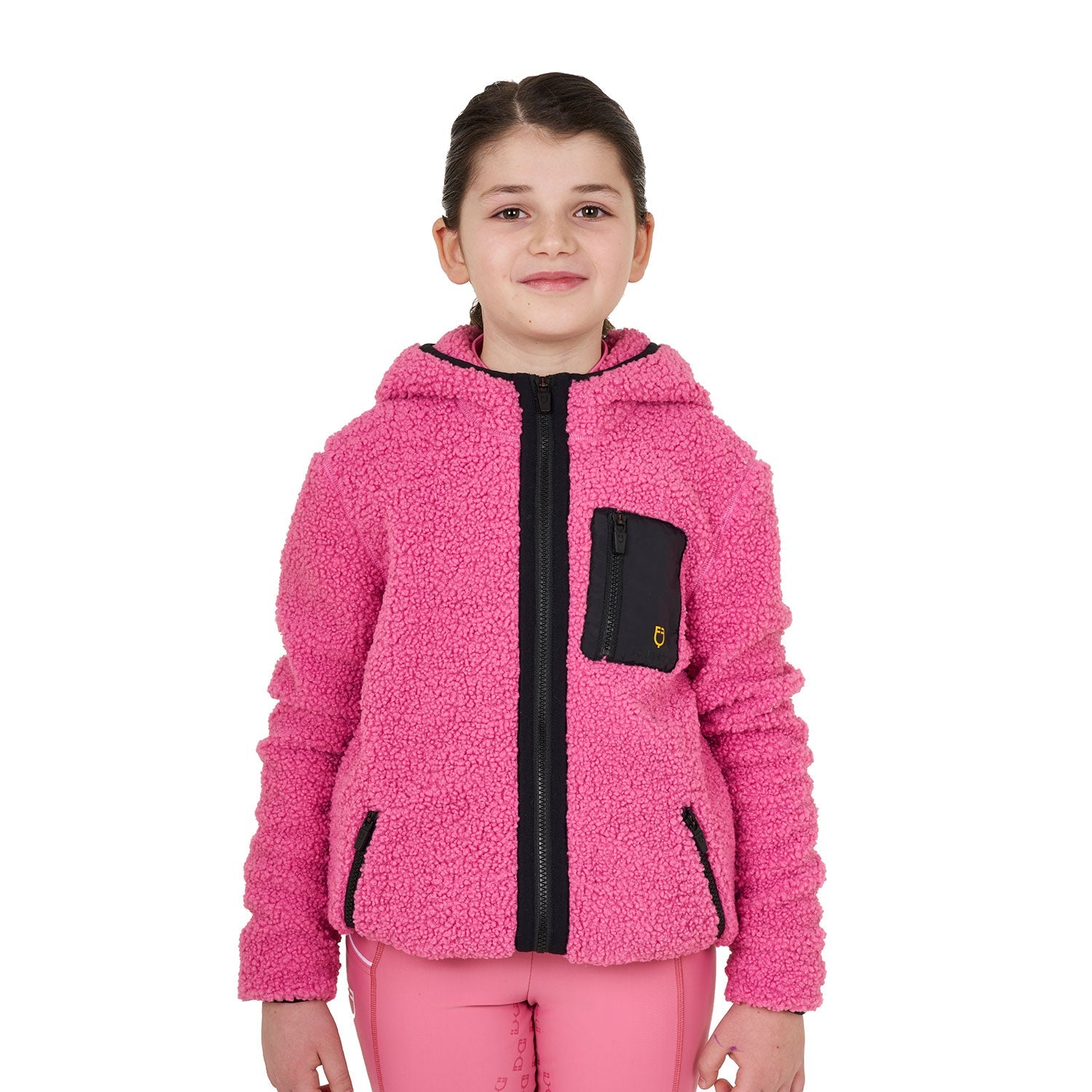 Equestro Teddy Zip Jas met Kap Kids Kids - Maddelin Equestrian Equestro