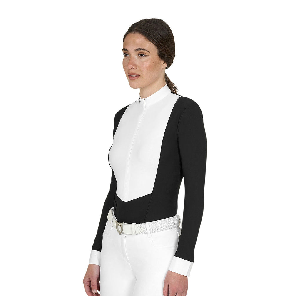 Equestro Wedstrijdshirt Lange Mouwen Dames Wedstrijdshirts - Maddelin Equestrian Equestro