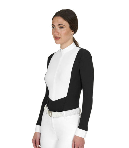 Equestro Wedstrijdshirt Lange Mouwen Dames Wedstrijdshirts - Maddelin Equestrian Equestro