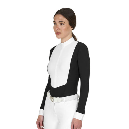 Equestro Wedstrijdshirt Lange Mouwen Dames Wedstrijdshirts - Maddelin Equestrian Equestro