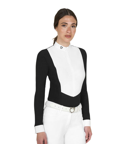 Equestro Wedstrijdshirt Lange Mouwen Dames Wedstrijdshirts - Maddelin Equestrian Equestro