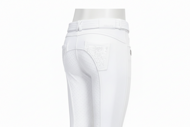 Pantalon d'équitation Equiline Kids pour filles, à adhérence totale, modèle Ariel