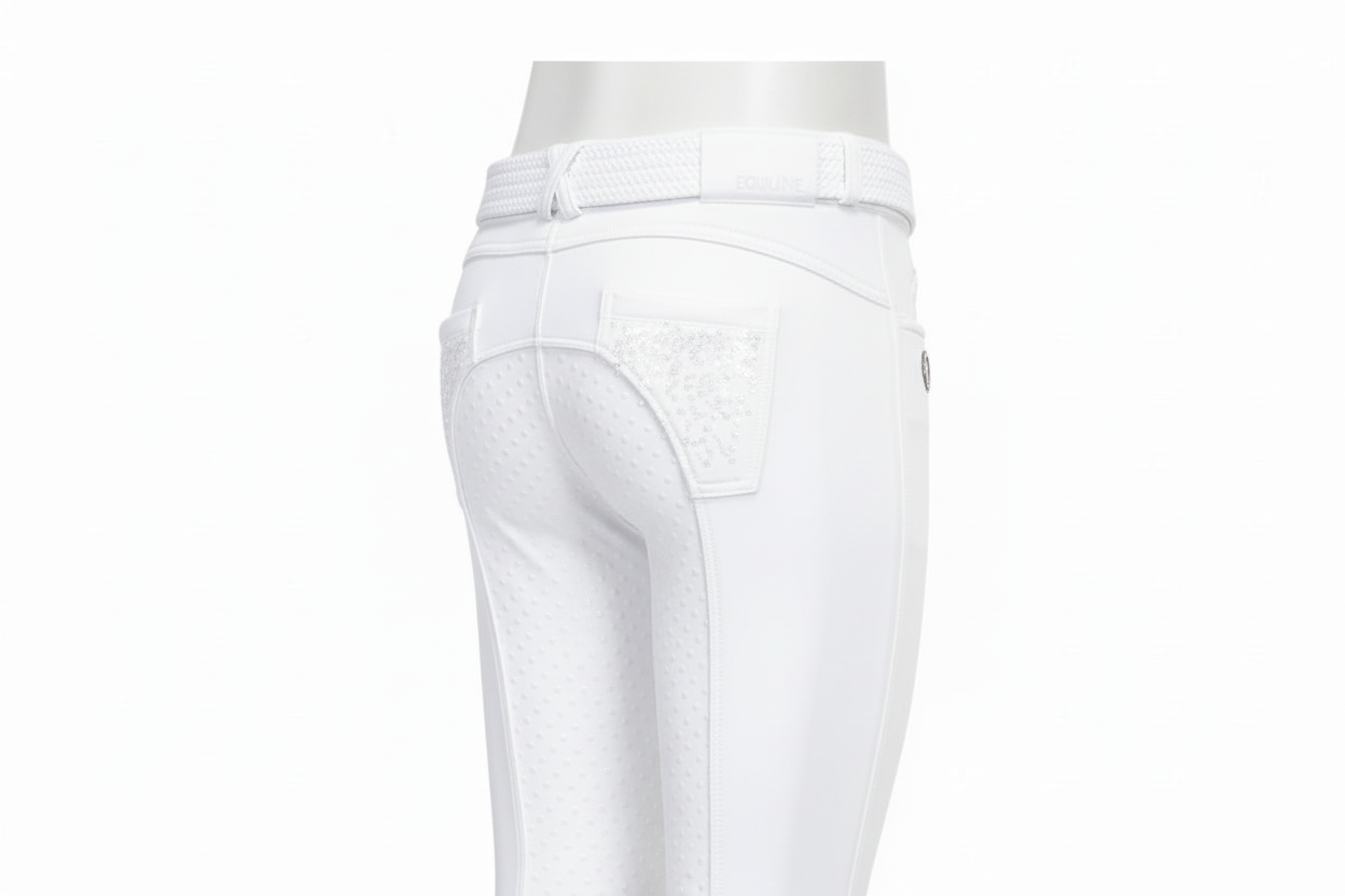 Pantalon d'équitation Equiline Kids pour filles, à adhérence totale, modèle Ariel