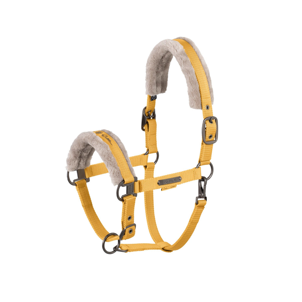 Eskadron Halster Faux Fur Double Pin Platinum 25 Halster met wol of faux fur - Maddelin Equestrian Eskadron