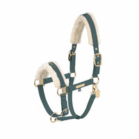 Eskadron Halster Faux Leather Double Pin FF Heritage 24/25 Halster met wol of faux fur - Maddelin Equestrian Eskadron