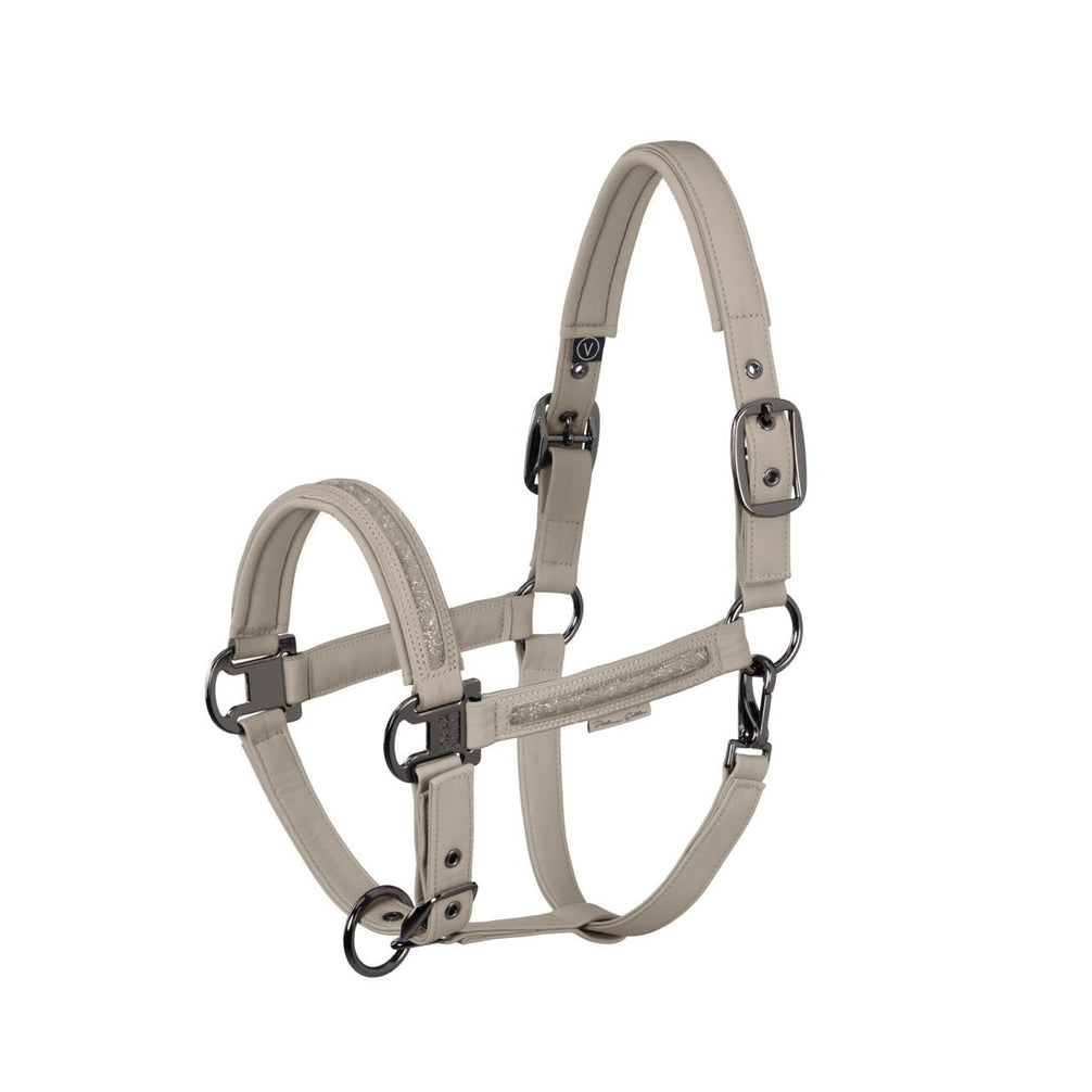 Eskadron Halster Faux Leather Jewel Double Pin Platinum 26/27 Nylon halsters - Maddelin Equestrian