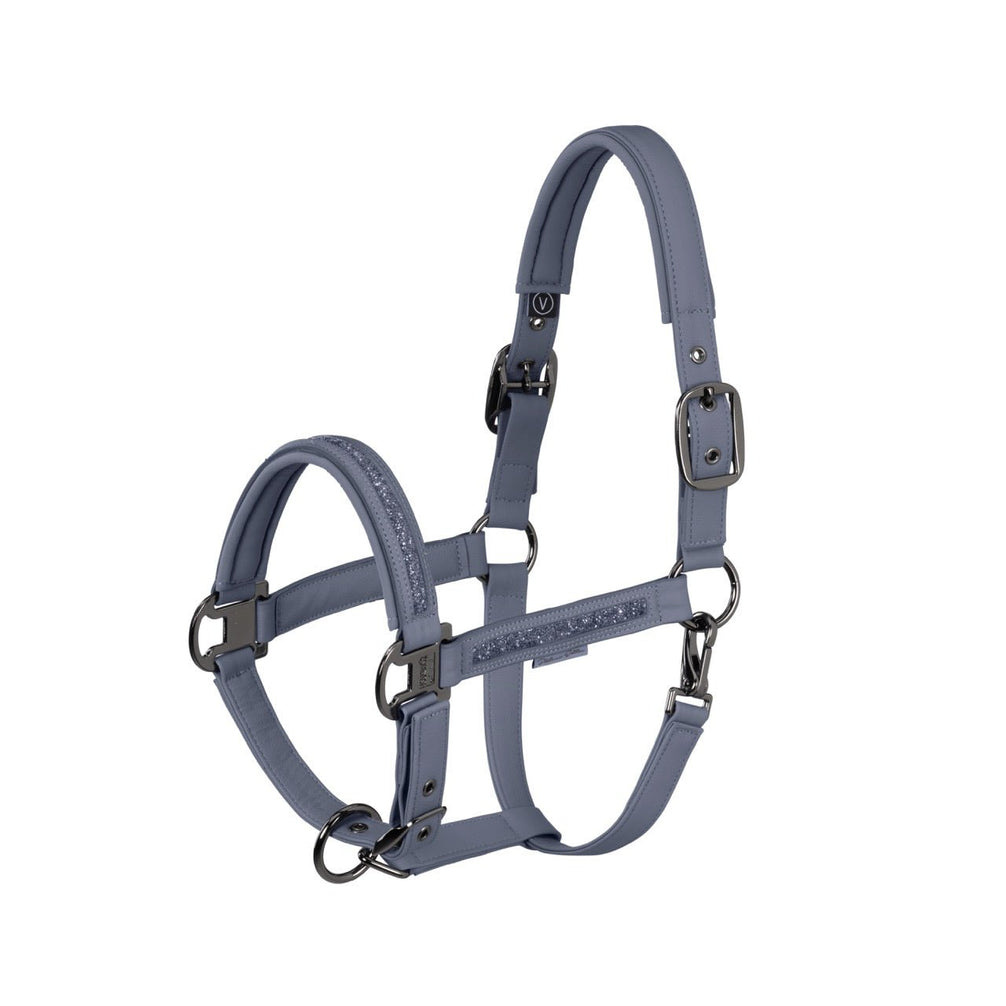 Eskadron Halster Faux Leather Jewel Double Pin Platinum 26/27 Nylon halsters - Maddelin Equestrian