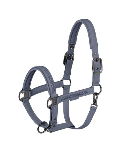 Eskadron Halster Faux Leather Jewel Double Pin Platinum 26/27 Nylon halsters - Maddelin Equestrian