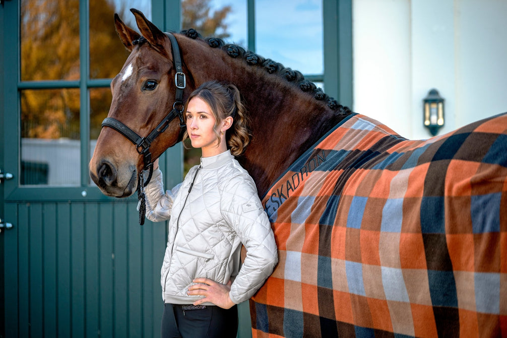 Eskadron Halster Sparkle Double Pin Platinum 26/27 Nylon halsters - Maddelin Equestrian
