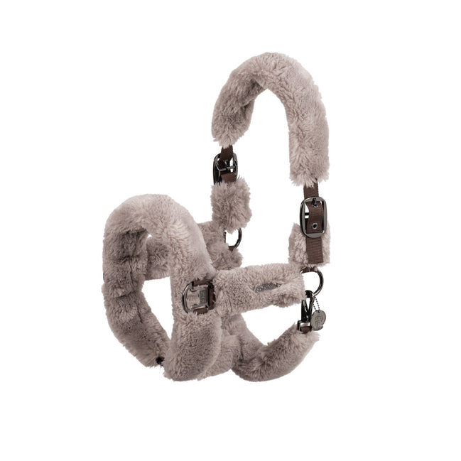 Eskadron Headcollar Double Pin Faux Fur Complete Platinum 24 Halster met wol of faux fur - Maddelin Equestrian Eskadron