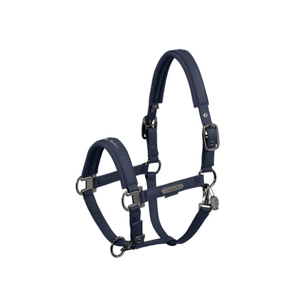 Eskadron Headcollar Double Pin Faux Leather Platinum 24 Lederen - Maddelin Equestrian Eskadron