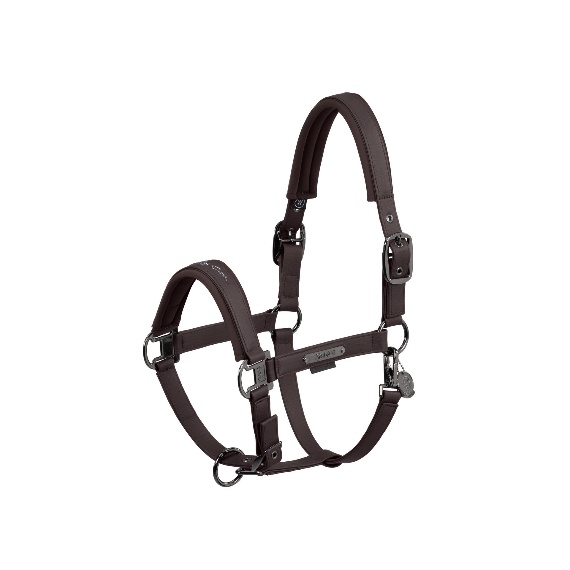Eskadron Headcollar Double Pin Faux Leather Platinum 24 Lederen - Maddelin Equestrian Eskadron
