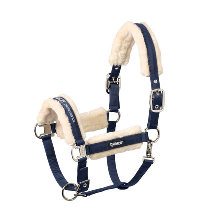 Eskadron Headcollar Double Pin Fauxfur Halster met wol of faux fur - Maddelin Equestrian Eskadron