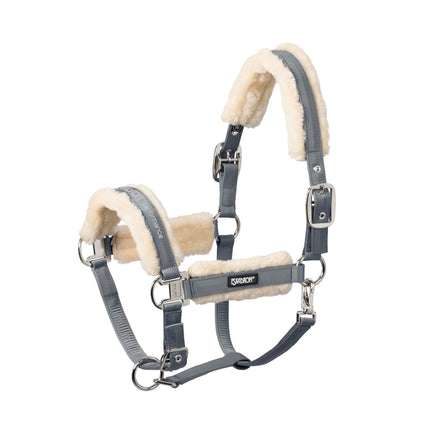 Eskadron Headcollar Double Pin Fauxfur Halster met wol of faux fur - Maddelin Equestrian Eskadron