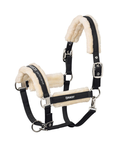 Eskadron Headcollar Double Pin Fauxfur Halster met wol of faux fur - Maddelin Equestrian Eskadron