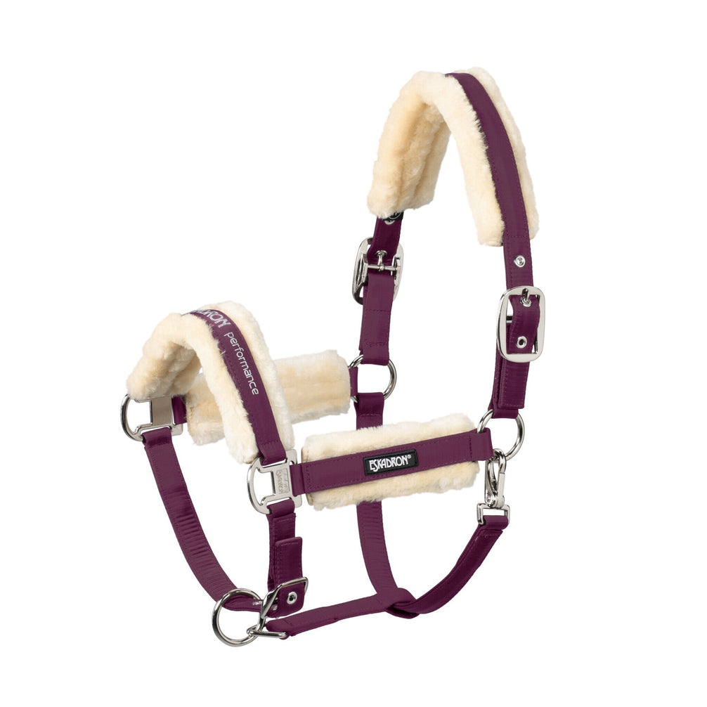 Eskadron Headcollar Double Pin Fauxfur Halster met wol of faux fur - Maddelin Equestrian Eskadron