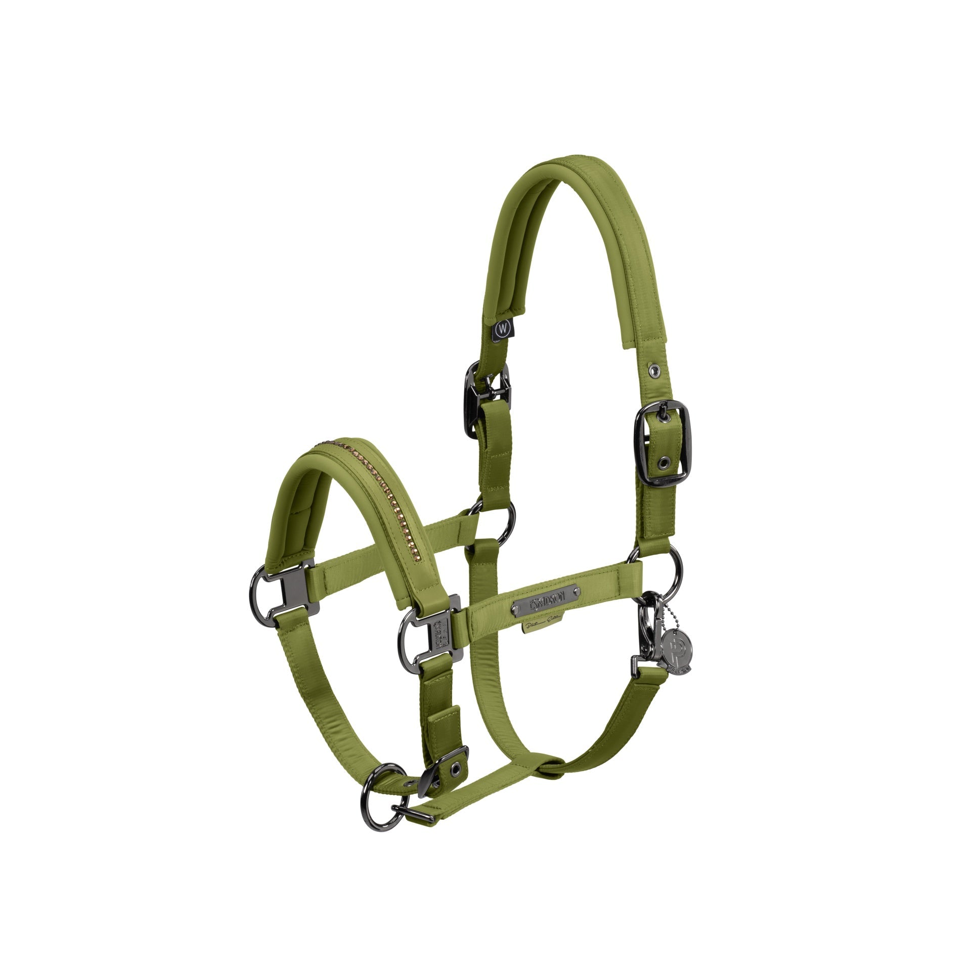 Eskadron Headcollar Double Pin Glossy Crystal Platinum 24 Nylon halsters - Maddelin Equestrian Eskadron