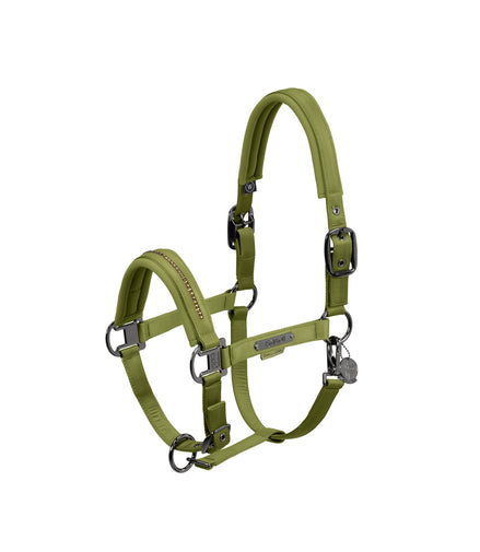 Eskadron Headcollar Double Pin Glossy Crystal Platinum 24 Nylon halsters - Maddelin Equestrian Eskadron