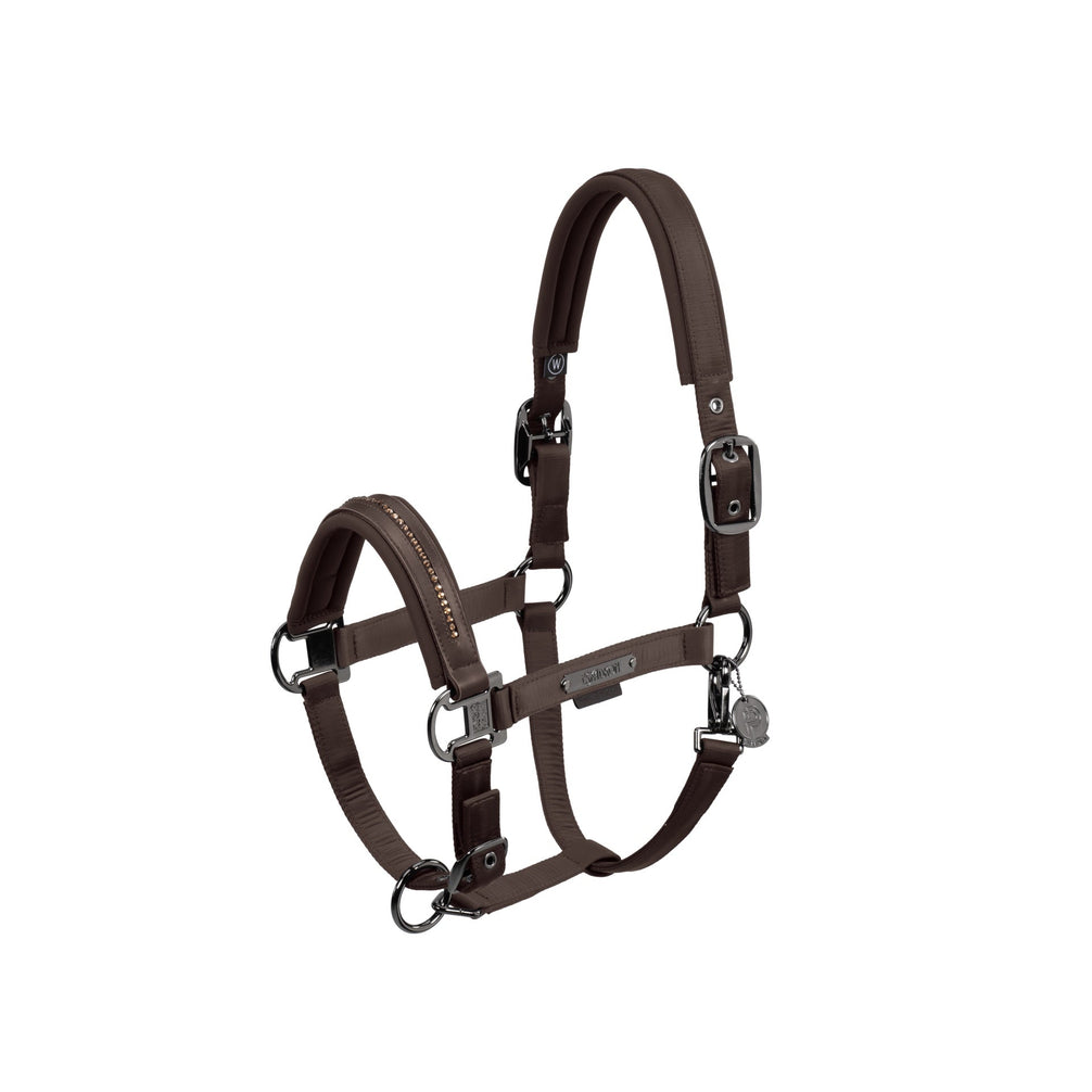 Eskadron Headcollar Double Pin Glossy Crystal Platinum 24 Nylon halsters - Maddelin Equestrian Eskadron