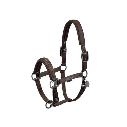Eskadron Headcollar Double Pin Glossy Crystal Platinum 24 Nylon halsters - Maddelin Equestrian Eskadron
