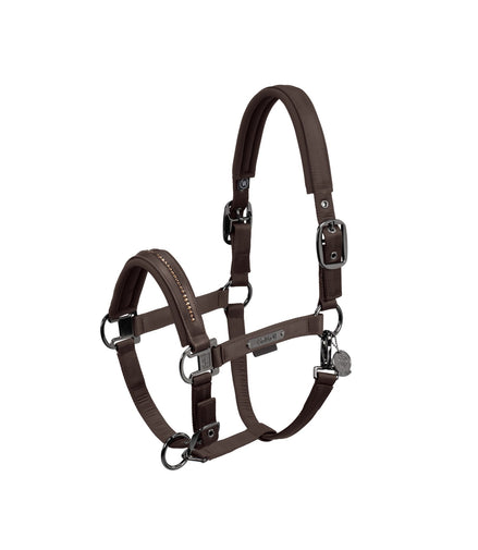Eskadron Headcollar Double Pin Glossy Crystal Platinum 24 Nylon halsters - Maddelin Equestrian Eskadron