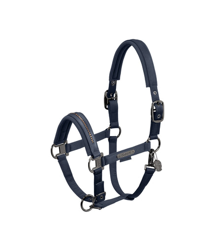 Eskadron Headcollar Double Pin Glossy Crystal Platinum 24 Nylon halsters - Maddelin Equestrian Eskadron