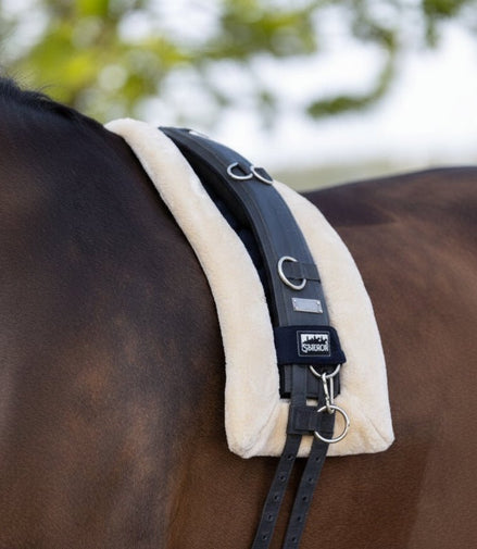 Eskadron Lunging Pad Fauxfur Navy Longeerbenodigdheden - Maddelin Equestrian Eskadron