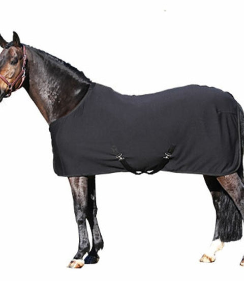 Euroriding Fleece Paardendeken Super Absorbent Black Zweetdekens - Maddelin Equestrian Euroriding
