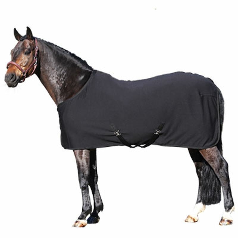 Euroriding Fleece Paardendeken Super Absorbent Black Zweetdekens - Maddelin Equestrian Euroriding