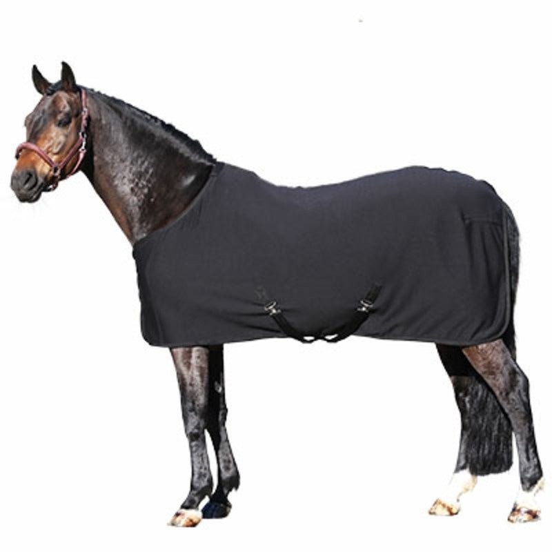Euroriding Fleece Paardendeken Super Absorbent Black Zweetdekens - Maddelin Equestrian Euroriding