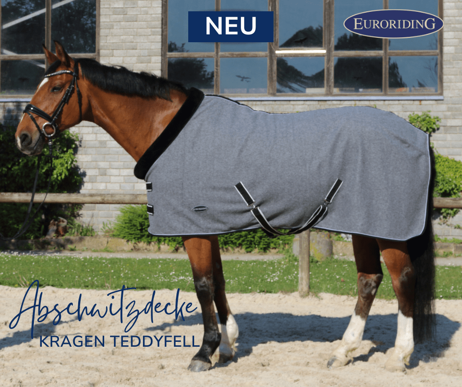 Euroriding Fleece Rug met Teddykraag Zweetdekens - Maddelin Equestrian Euroriding