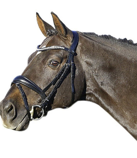 Euroriding Hoofdstel La Rochelle met Zweedse Neusriem Trenshoofdstellen - Maddelin Equestrian Euroriding