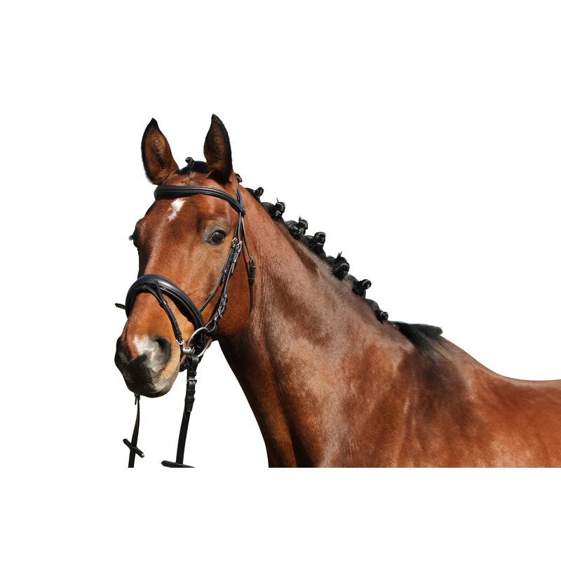 Euroriding Hoofdstel Nantes; Patent Piping; Swedish noseband Trenshoofdstellen - Maddelin Equestrian Euroriding
