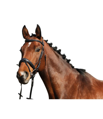 Euroriding Hoofdstel Nantes; Patent Piping; Swedish noseband Trenshoofdstellen - Maddelin Equestrian Euroriding