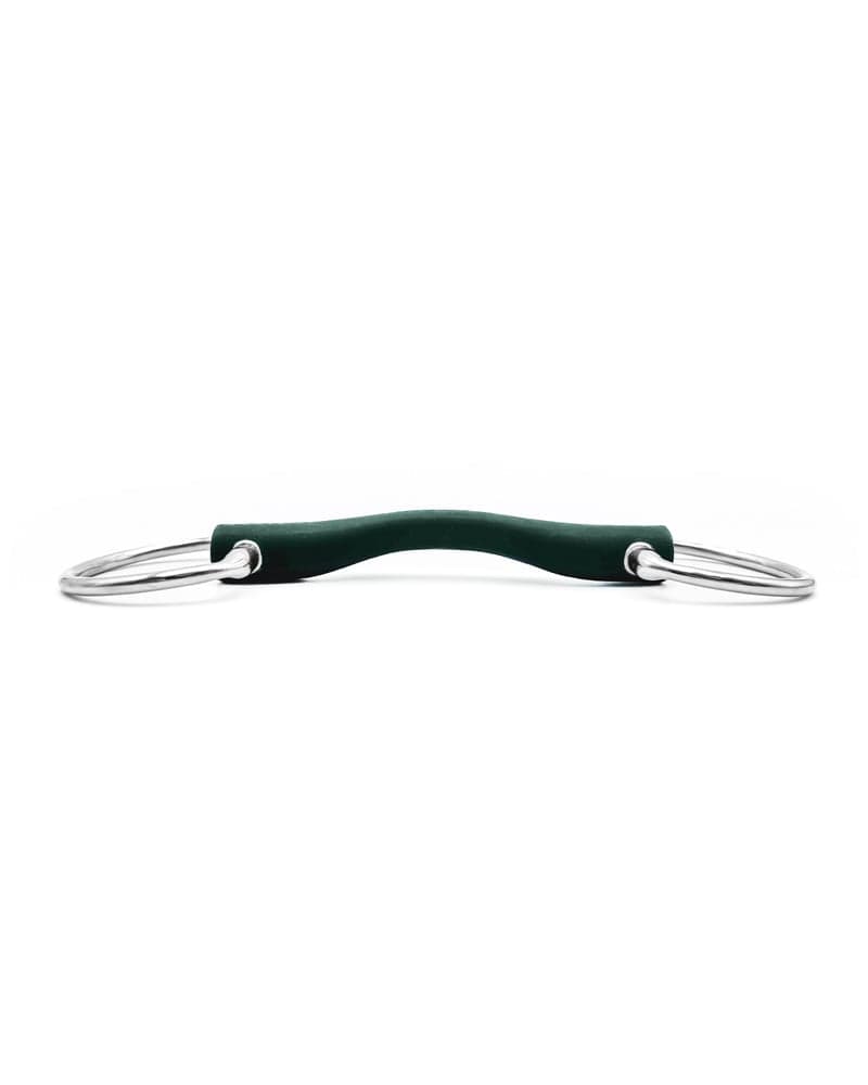 Fager Andrea Hard Rubber bit Fixed rings Bus, D, Eggbutt,... - Maddelin Equestrian Fager