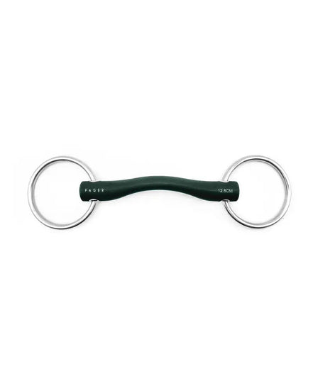 Fager Andrea Hard Rubber bit Watertrens Watertrens - Maddelin Equestrian Fager