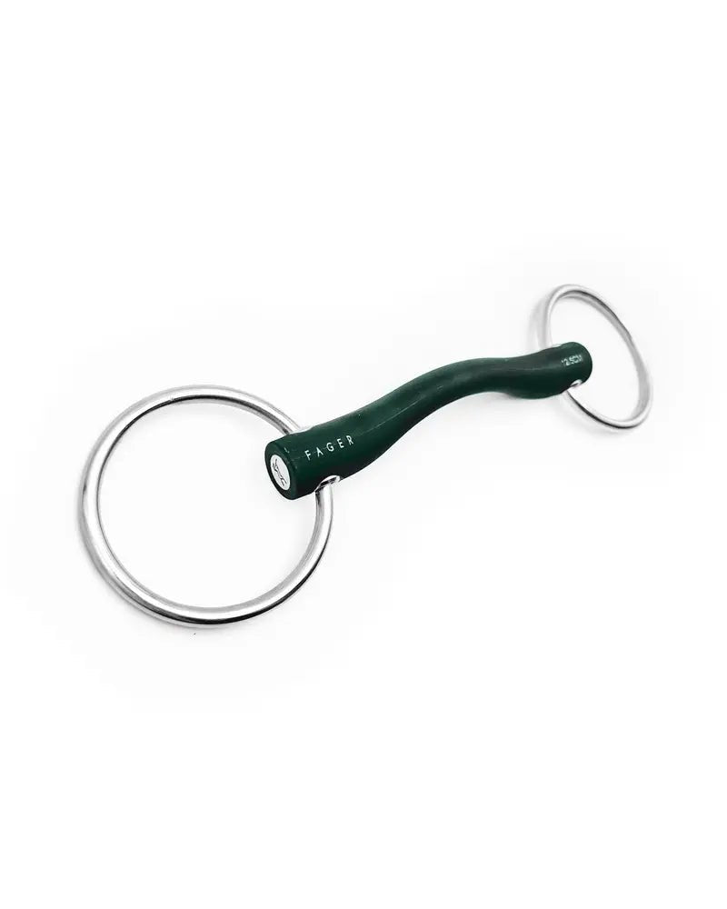 Fager Andrea Hard Rubber bit Watertrens Watertrens - Maddelin Equestrian Fager